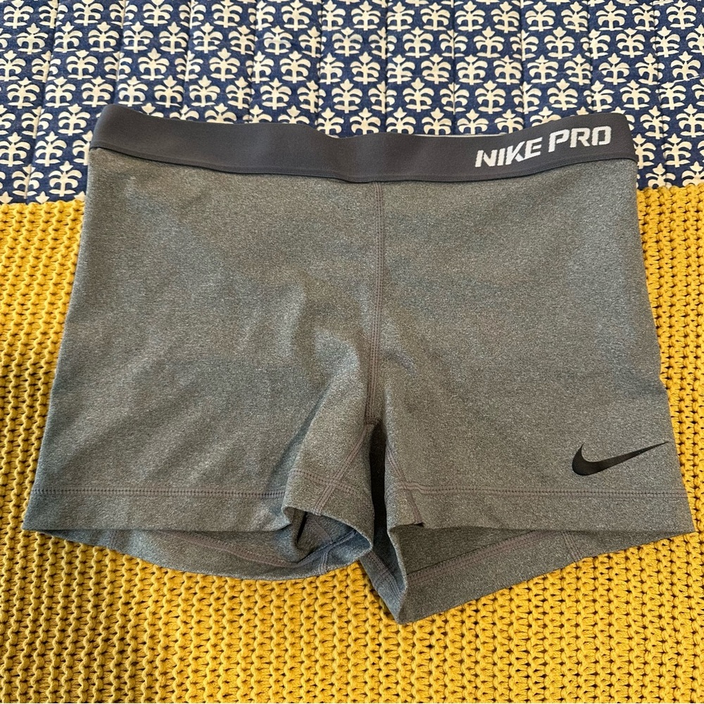 Nike Pro Gray Athletic Shorts